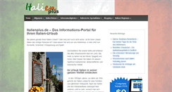 Desktop Screenshot of italienplus.de