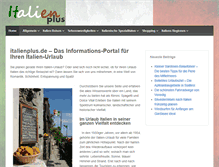 Tablet Screenshot of italienplus.de
